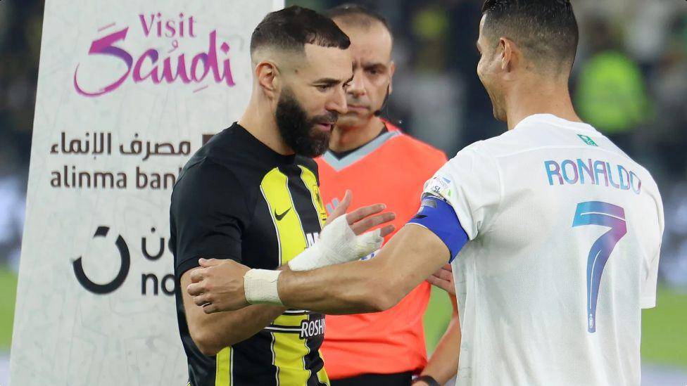 Karim Benzema (kiri) dan Cristiano Ronaldo (kanan) (spl.com.sa)