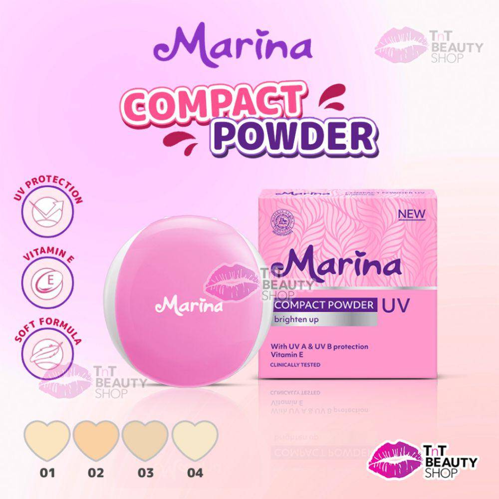 Marina Compact Powder UV Brighten Up (shopee.com/TnT Beauty Shop)