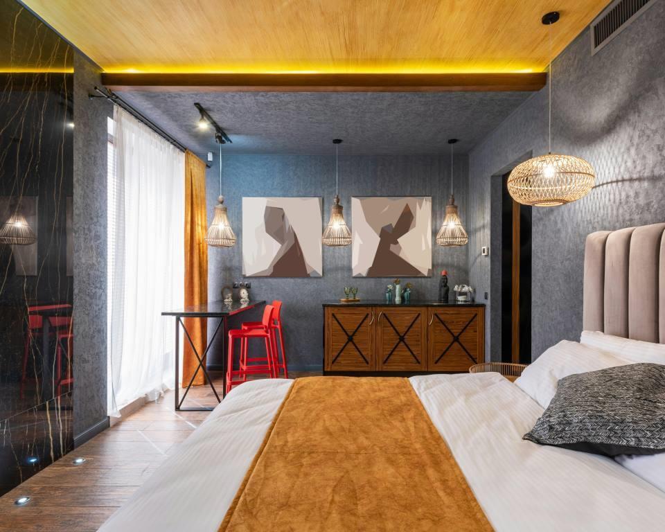 9 Pilihan Warna Plafon untuk Ruangan Abu-abu