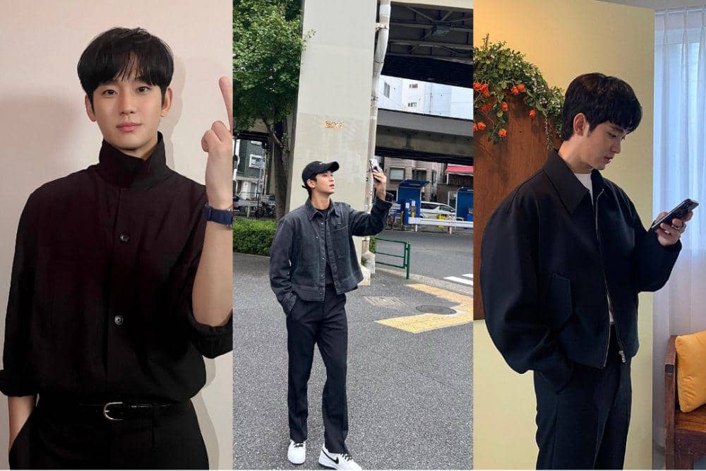 10 Ide Outfit Santai Serba Hitam ala Kim Soo Hyun, Simple!