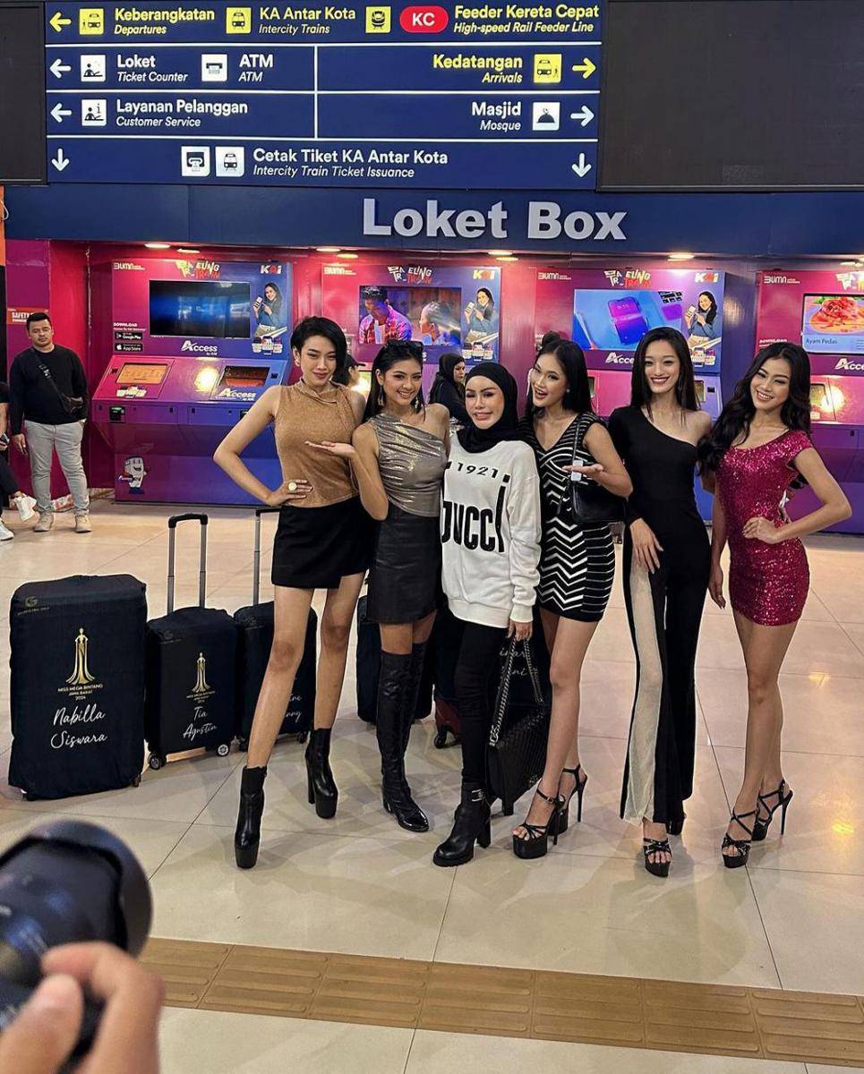 Potret Keberangkatan Finalis Miss Mega Bintang Indonesia 2024 (Instagram.com/nabillasiswara)