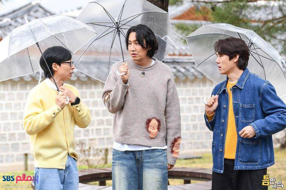 potret Yoo Jae Suk, Lee Kwang Soo dan Yoo Yeon Seok di Whenever Possible (instagram.com/sbs_nolza)