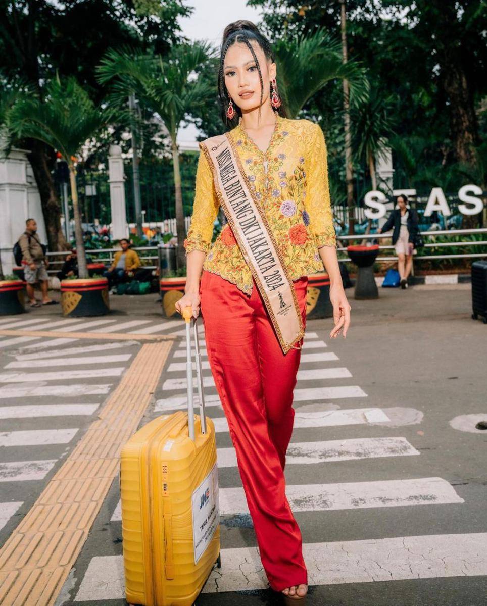 Potret Keberangkatan Finalis Miss Mega Bintang Indonesia 2024 (Instagram.com/taniahantara)