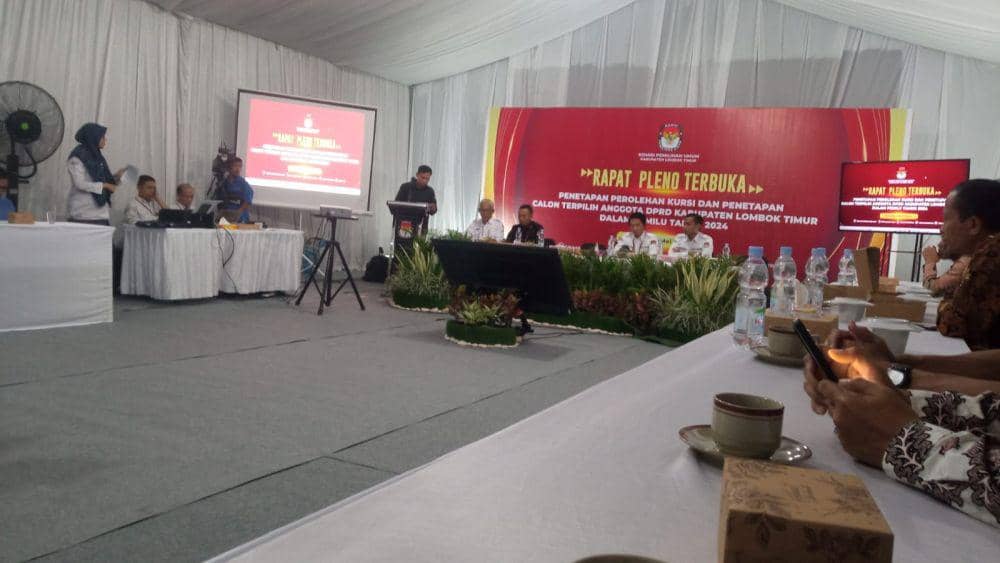Daftar Perolehan Kursi DPRD Lotim Usai Rapat Pleno KPU