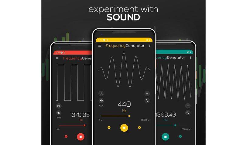Frequency Sound Generator (dok. Google Play Store)