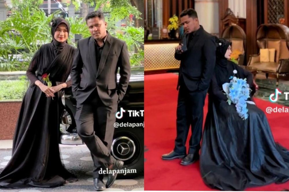 8 Potret Prewedding Mamat Alkatiri dan Nafha, Bertema Mafia