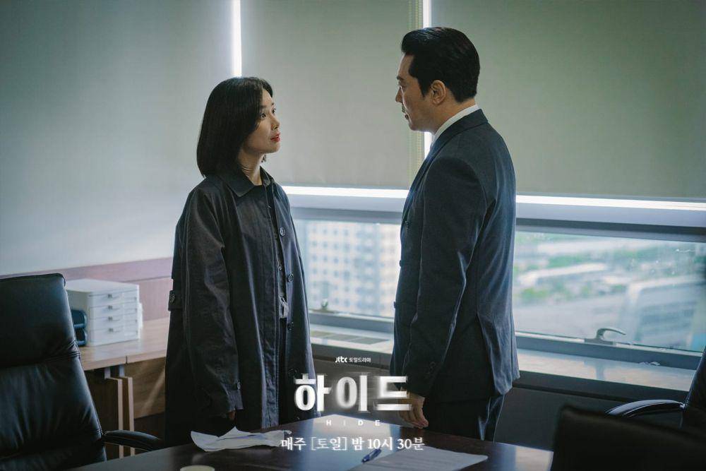 Lee Bo Young dan Hong Seo Jun di Hide (dok. JTBC/Hide)