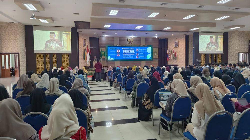 kegiatan Diseminasi Kajian Kebijakan Mitigasi Kekerasan Seksual di Perguruan Tinggi di Gedung Rektorat UIN Maulana Malik Ibrahim Malang. (IDN Times/Dok Humas Balitbang Kemenag Semarang)