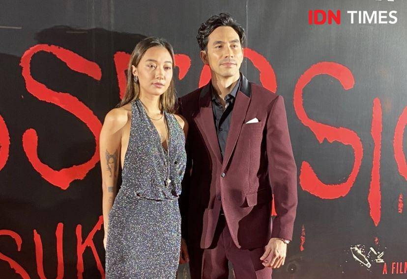 potret Carissa Perusset dalam press conference film Possession: Kerasukan di XXI Plaza Indonesia, Jumat (3/5/2024) (dok. IDN Times/Rani Asnurida)