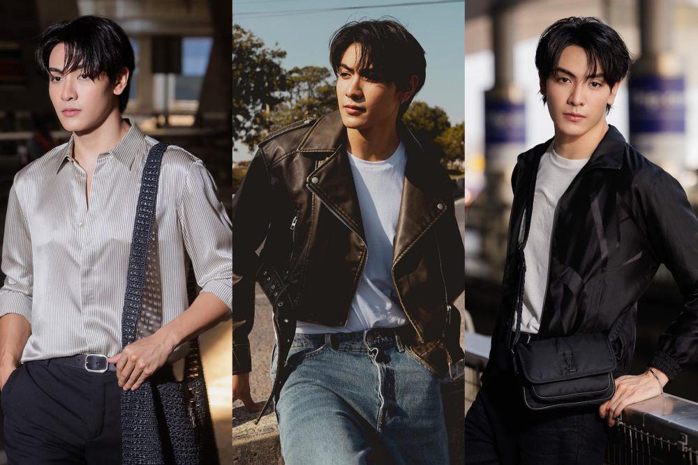 8 Inspirasi Black Outfit ke Bandara ala Joong Archen, Gayanya Manly!