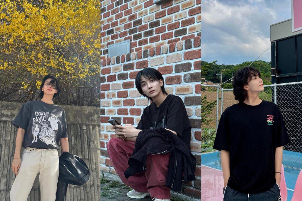 8 Inspirasi Outfit Simpel ala Jeonghan Seventeen, Cuma Pakai Kaos!