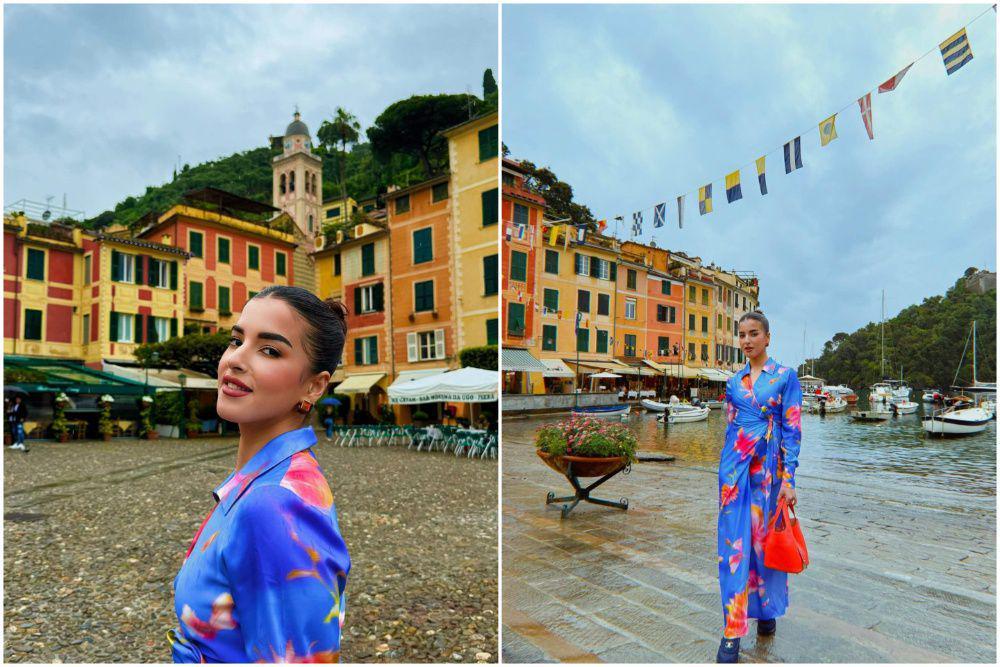 7 Potret Tasya Farasya Jalan-jalan ke Desa Nelayan Portofino, Italia!