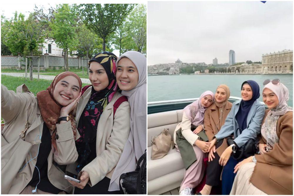 7 Momen Dhini Aminarti ke Turki, Liburan bareng Bestie!