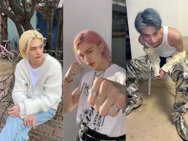 9 Inspirasi Warna Rambut ala Hyunjin Stray Kids, Look Fresh!