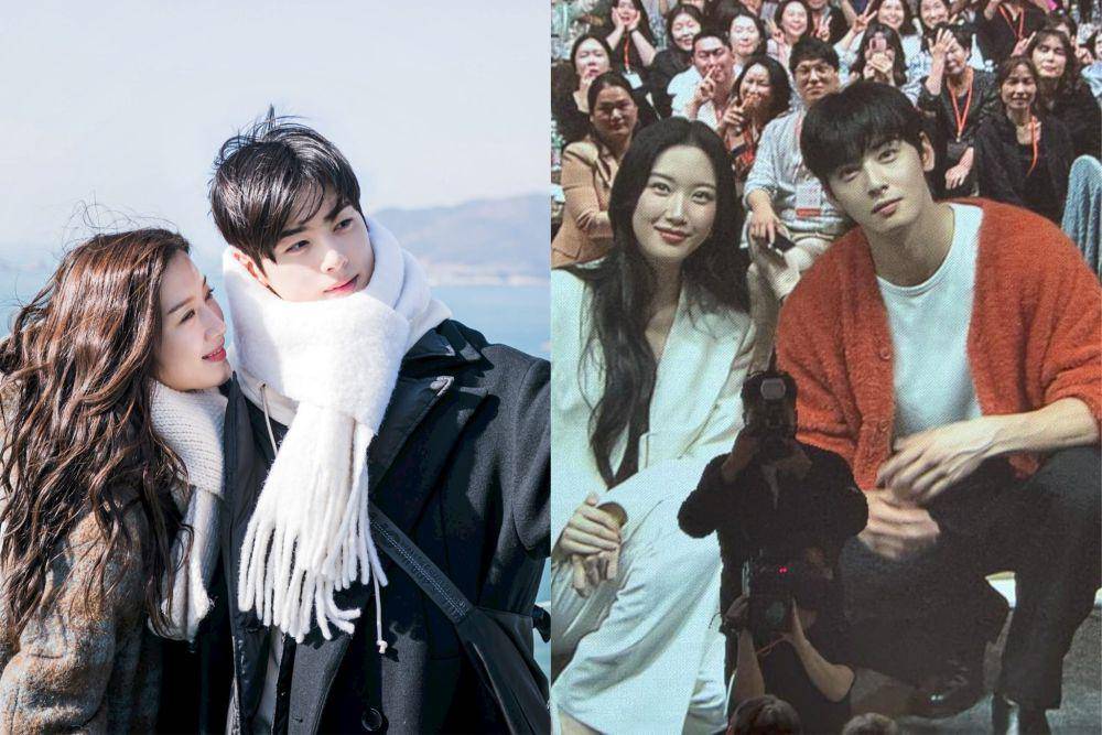 momen reuni Cha Eun Woo dan Moon Ga Young (twitter.com/mlek310)