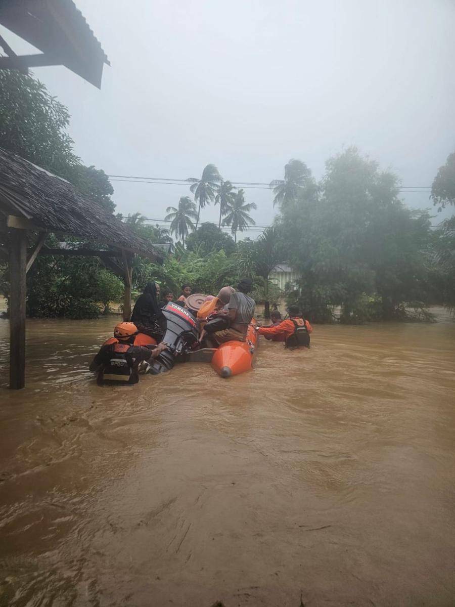 Banjir di Kabupaten Luwu, Sulawesi Selatan, Jumat (3/5/2024). (Dok. Basarnas Sulsel)