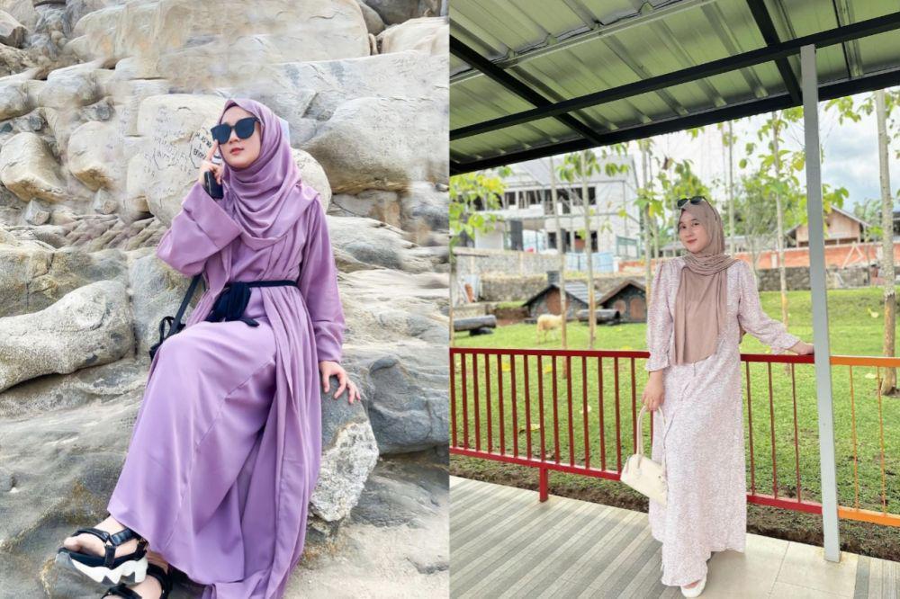 7 Ide Outfit Hijab Menutup Dada ala Nadhia Salsa, Simpel dan Sopan