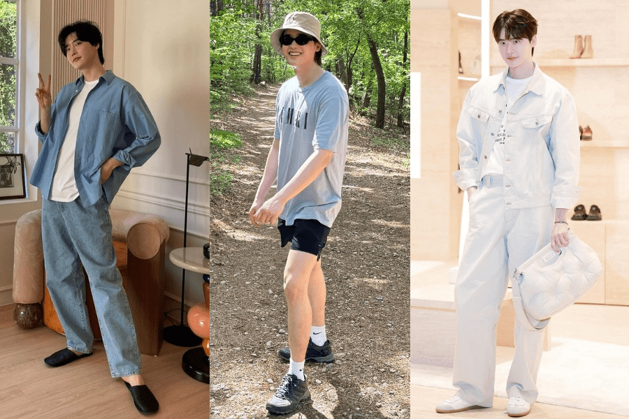 8 Inspirasi Outfit Hangout dengan Kaos ala Lee Jong Suk, Comfy Abis!