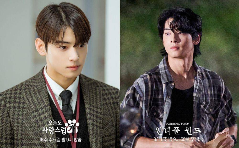 Cha Eun Woo di drama A Good Day to Be a Dog dan Wonderful World (instagram.com/mbcdrama_now)