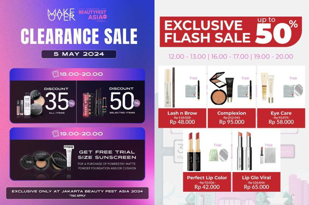 24 Daftar Diskon dan Promo Makeup di BeautyFest Asia 2024
