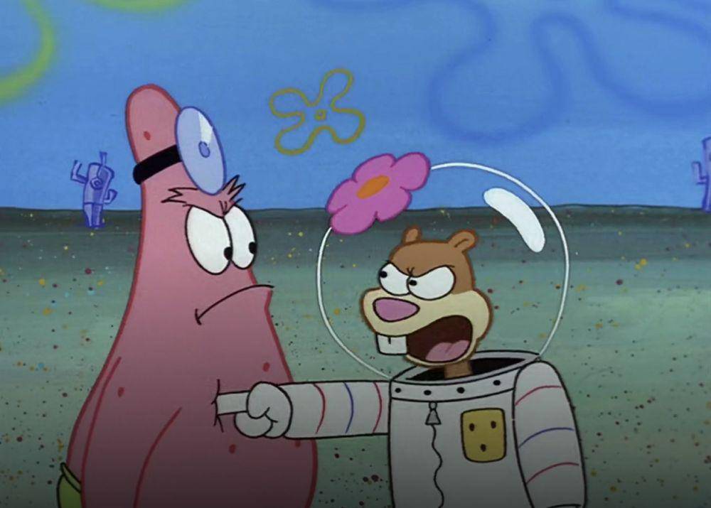 5 Momen Patrick Musuhan sama Sandy di SpongeBob SquarePants