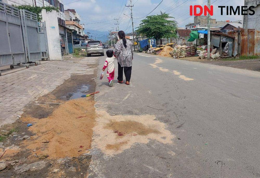 Penampakan lokasi kejadi korban RZ meninggal dunia. (IDN Times/Tama Yudha Wiguna).