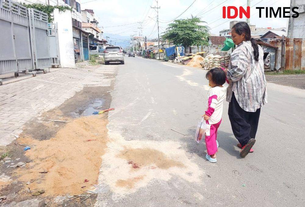 Penampakan lokasi kejadi korban RZ meninggal dunia. (IDN Times/Tama Yudha Wiguna).