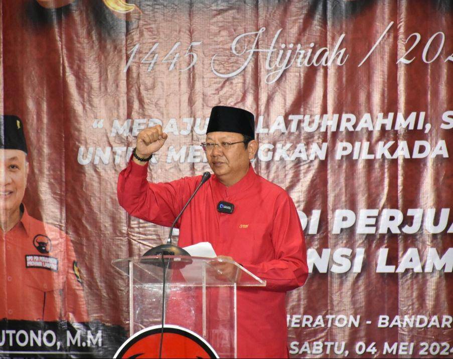 Ketua DPD PDI Perjuangan Provinsi Lampung, Sudin. (Dok. PDIP Lampung).