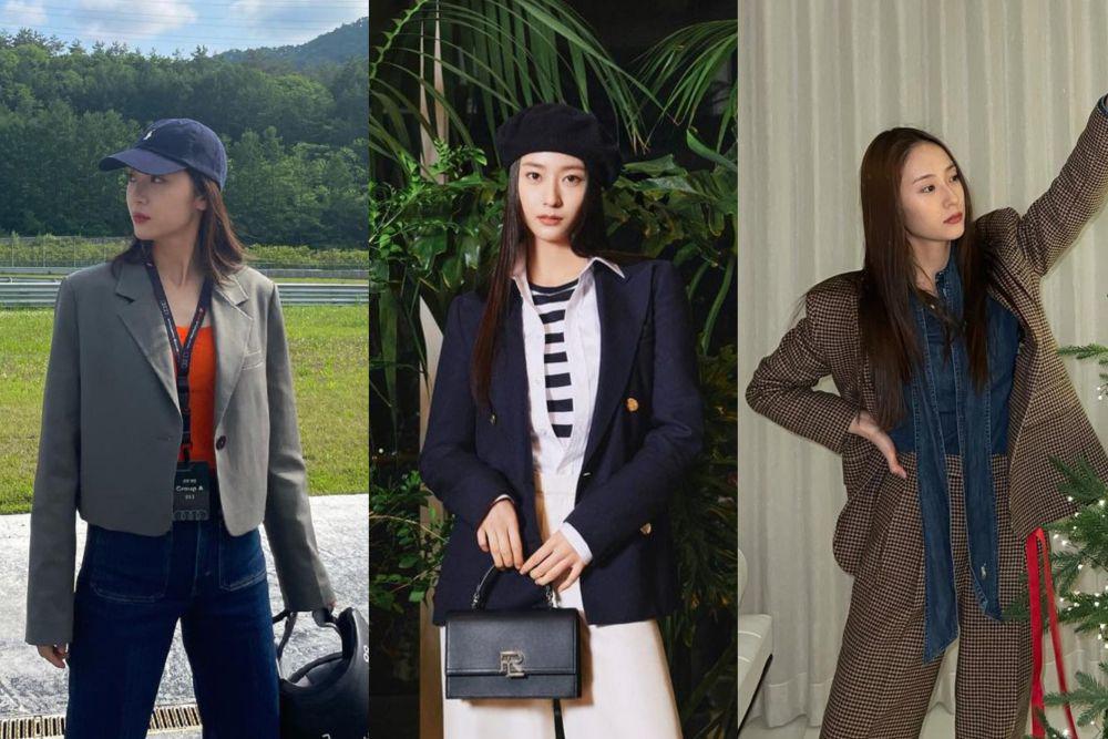 7 Ide Outfit Smart Casual ala Krystal Jung, Auranya bak CEO Muda!