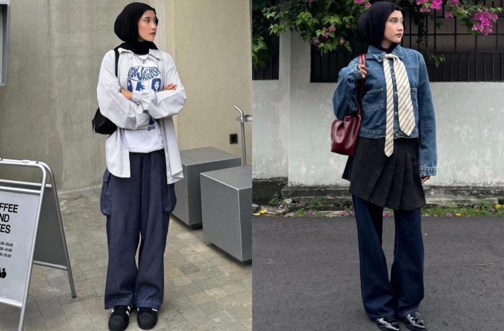 10 Inspirasi Denim Style ala Khaila Dian, Looks Timeless!