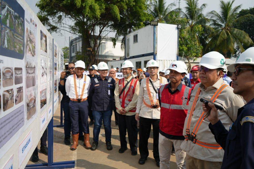 Proyek pengembangan Stasiun Tanah Abang. (dok. Kemenhub)