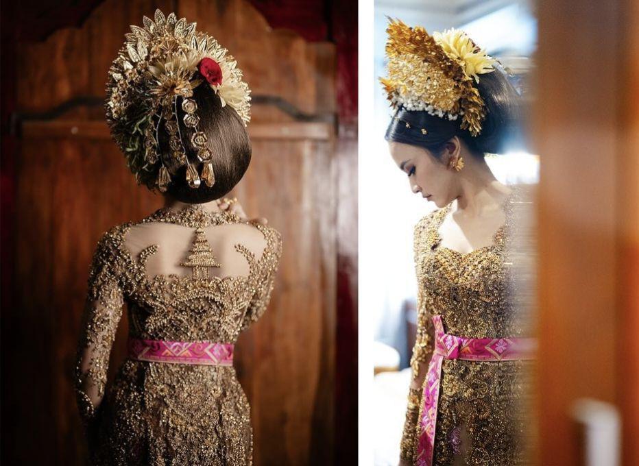 7 Gaya Kebaya dan Makeup Mahalini Raharja di Prosesi Mepamit