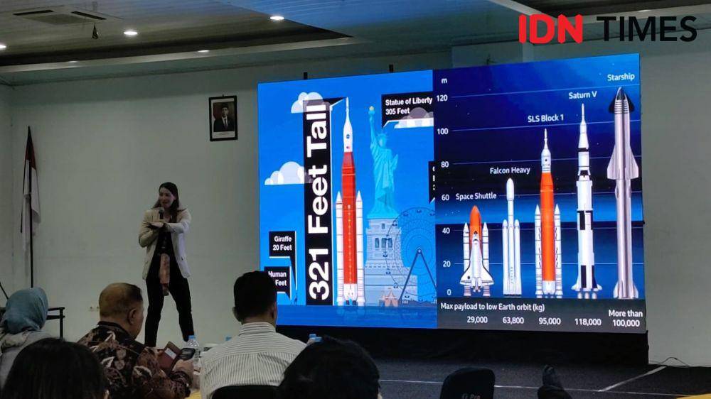 Seminar Antariksa dengan NASA, VOYAGER SPACE, NASA HUNCH, dan OCCULLOSPACE di Solo Techno Park (STP) Solo. (IDN Times/Larasati Rey)