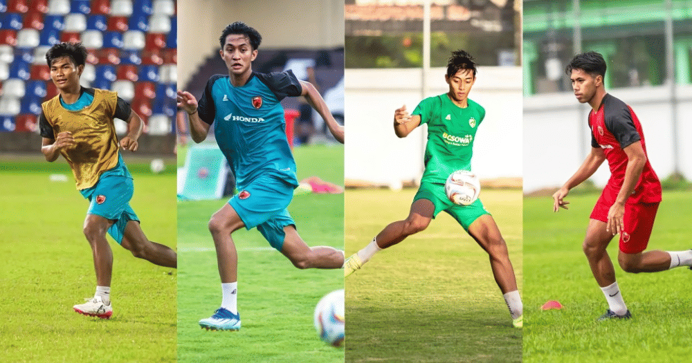 Para pemain PSM Makassar dari kiri ke kanan : Edgard Amping, Sulthan Zaky, Ifan Nanda Pratama dan Sandy Ferizal. (Instagram.com/psm_makassar)