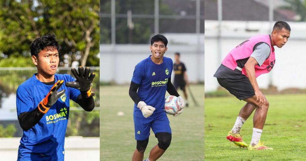 Para pemain PSM Makassar yakni Raka Octa Bernanda (kiri), Syamil Bahij Irawan (tengah) dan Amir Hamzah Nazalima (kanan). (Instagram.com/psm_makassar)