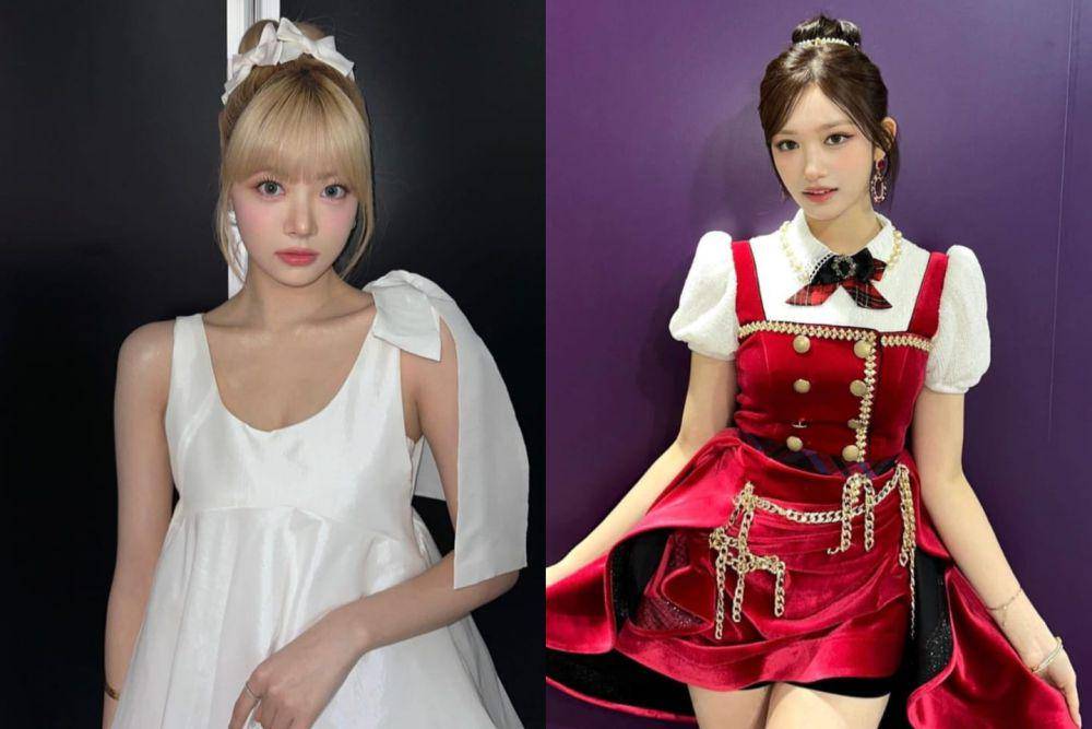 Eunchae LE SSERAFIM dan Leeseo IVE (instagram.com/hhh.e_c.v | instagram.com/eeseooes)