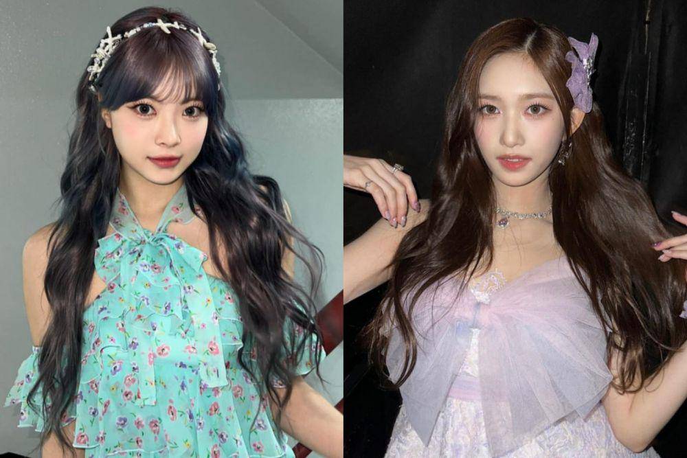 Eunchae LE SSERAFIM dan Leeseo IVE (instagram.com/hhh.e_c.v | instagram.com/eeseooes)