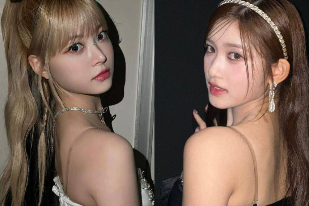 Eunchae LE SSERAFIM dan Leeseo IVE (instagram.com/hhh.e_c.v | instagram.com/eeseooes)