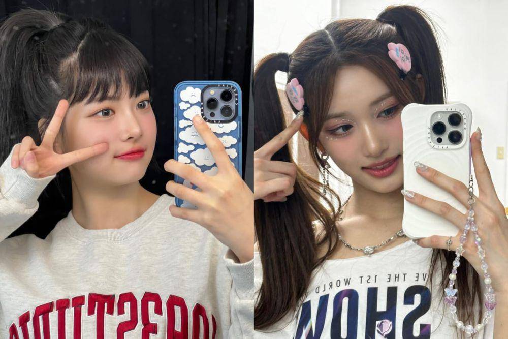 Eunchae LE SSERAFIM dan Leeseo IVE (instagram.com/hhh.e_c.v | instagram.com/eeseooes)