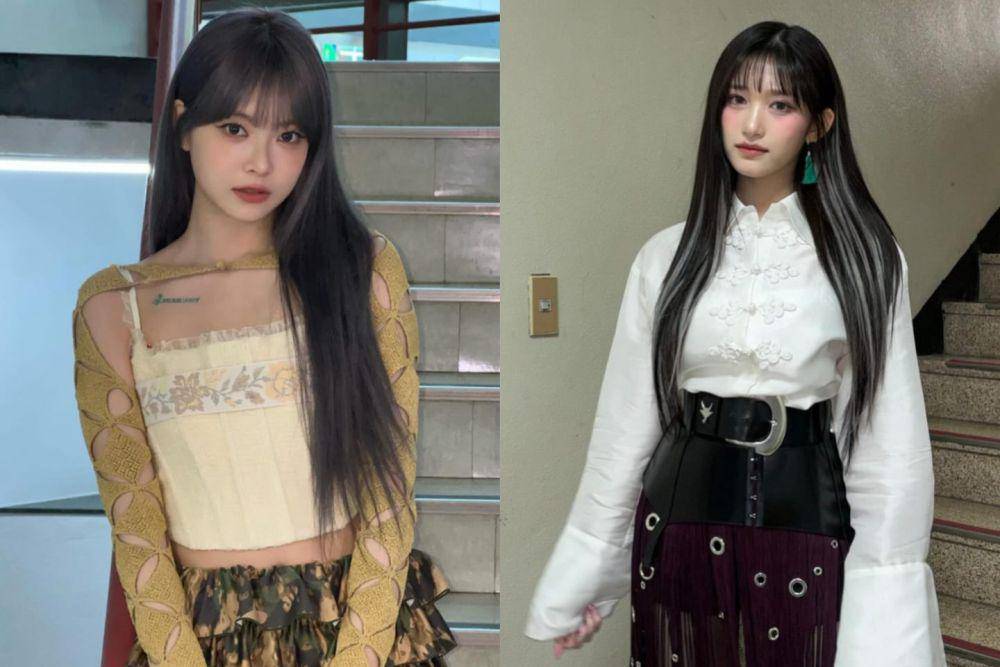 Eunchae LE SSERAFIM dan Leeseo IVE (instagram.com/hhh.e_c.v | instagram.com/eeseooes)