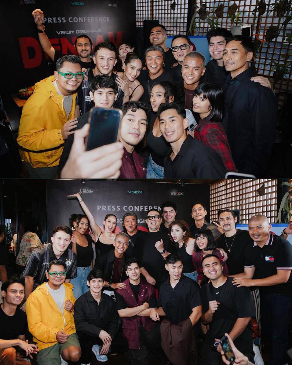 potret Cinta Laura Kiehl di press conference series Dendam (instagram.com/claurakiehl)