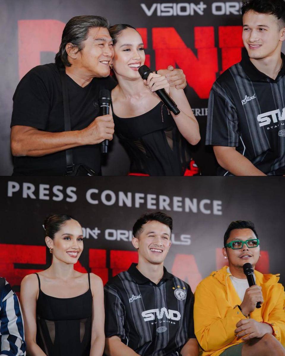 potret Cinta Laura Kiehl di press conference series Dendam (instagram.com/claurakiehl)