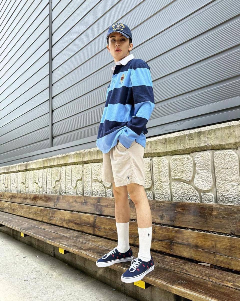 inspirasi outfit cerah ala Mark NCT (instagram.com/onyourm__ark)