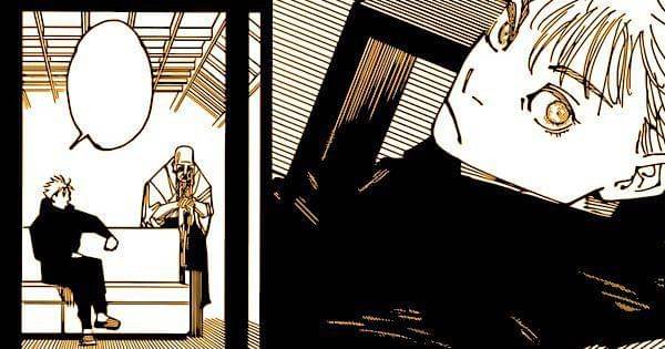 Gojo mendengar pengakuan Gakuganji ( Dok. Shueisha / Jujutsu Kaisen )