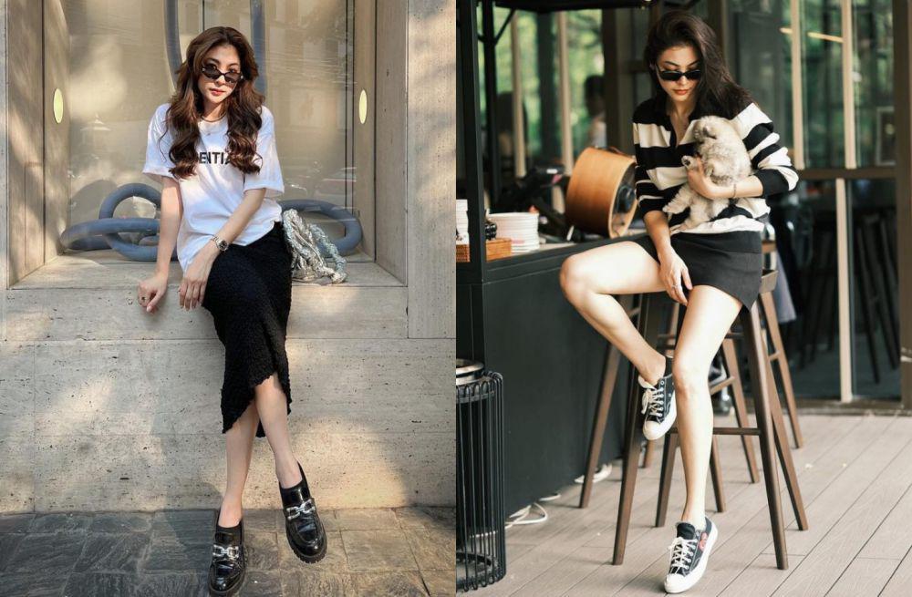 7 Inspirasi Outfit Hangout ala Faye Malisorn, Fashionable Banget!