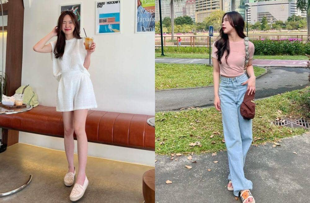 9 Inspirasi Outfit Effortless ala June Wanwimol, Gak Makan Waktu!