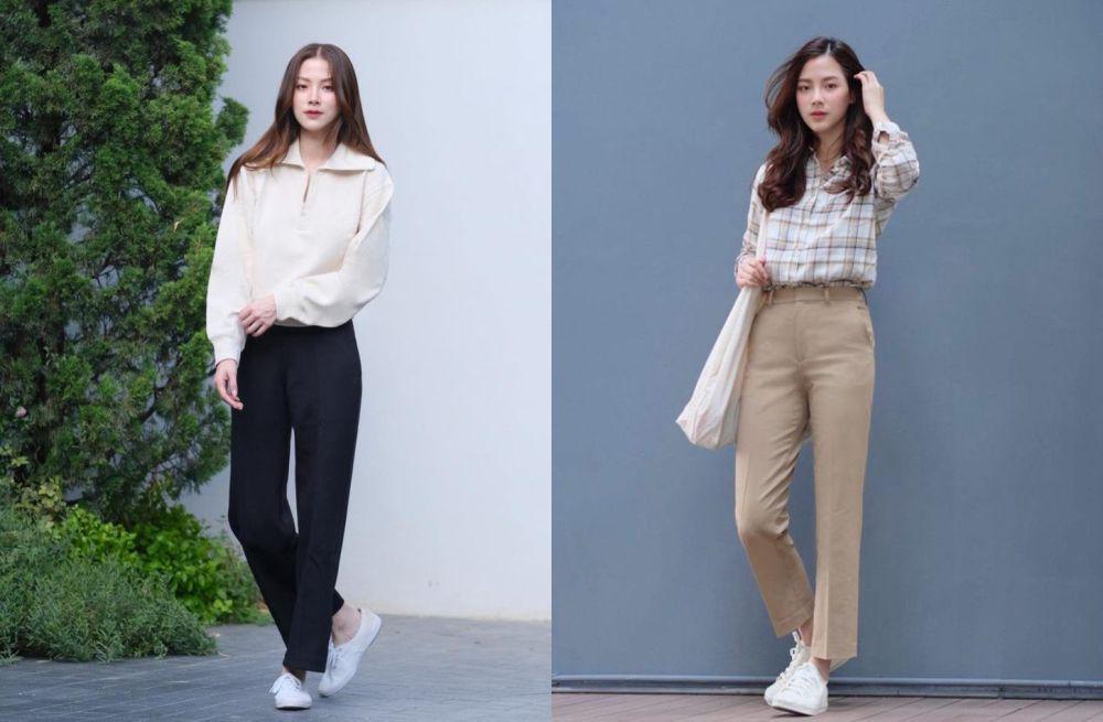 7 Inspirasi Clean Outfit ala Baifern Pimchanok, Simpel nan Stylish