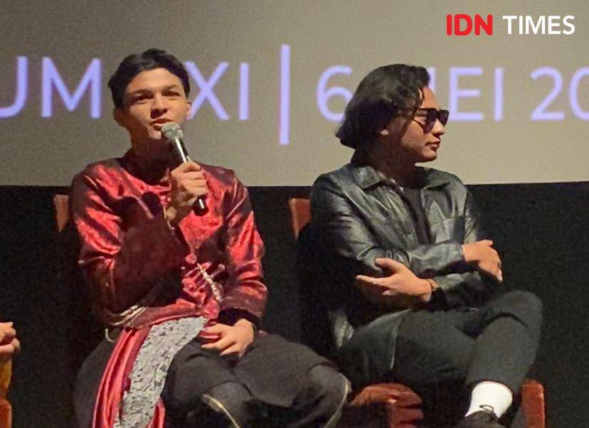 potret Farhad Haydra dalam press conference film Vina: Sebelum 7 Hari di XXI Epicentrum, Senin (6/5/2024) (dok. IDN Time/Rani Asnurida)