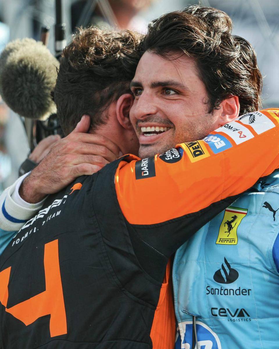 Lando Norris dan Carlos Sainz (twitter.com/Carlossainz55)