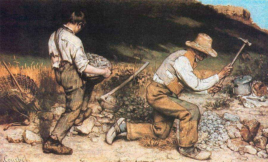lukisan The Stonebreakers - Gustave Courbet (dok. Smart History)